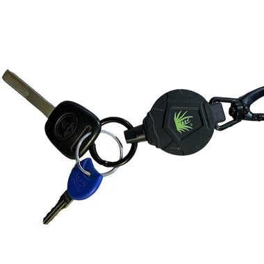 Carabiner - retractable wire cord